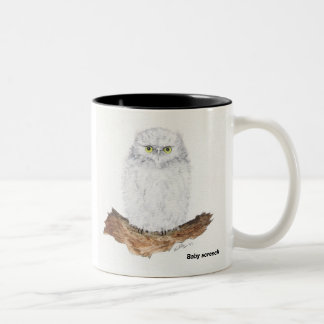 Baby-Schreieule, Baby-Schrei Zweifarbige Tasse