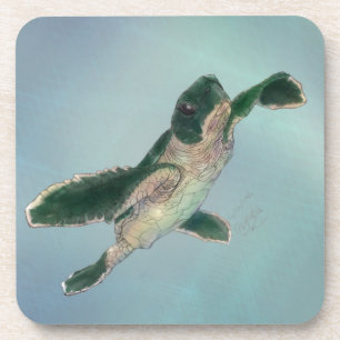 Baby Sea Turtle Getränkeuntersetzer