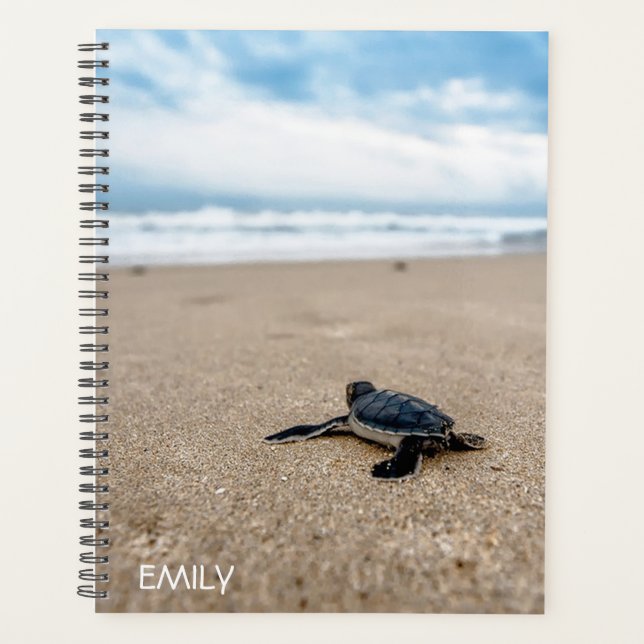 Baby Sea Turtle Planificateur personnalisé (Devant)