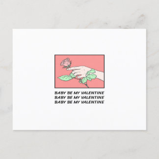 Baby sei mein Valentine Ankündigungspostkarte