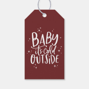 Baby sein kalter äußerer Feiertag Geschenkanhänger