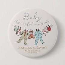 Baby seine kalte Außendusche