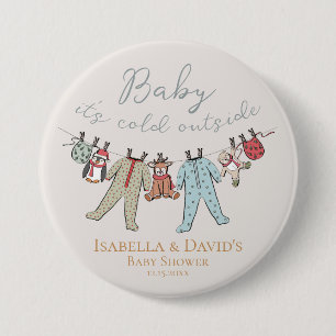 Baby seine kalte Außendusche Button