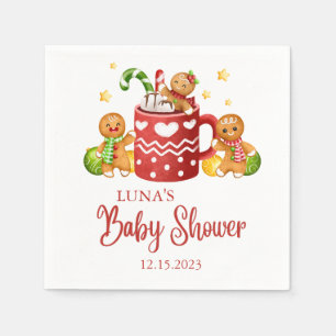 Baby seine kalte Außendusche. Serviette
