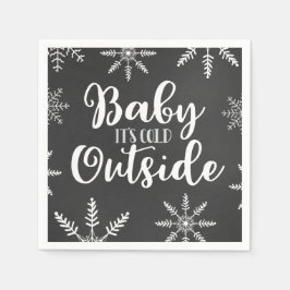 Baby seine kalte Außendusche Silver Winter Baby Serviette