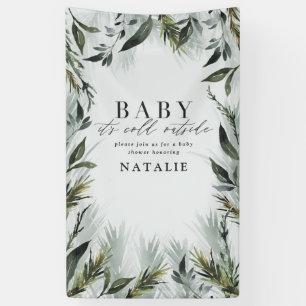 Baby seine kalte äußere Babyparty Banner