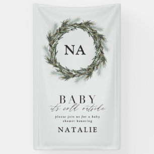 Baby seine kalte äußere Babyparty Banner