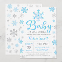 Baby seine kalte äußere Winter-Babyparty
