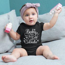 Baby seine Kälte im Freien schwarz und weiß Baby Strampler