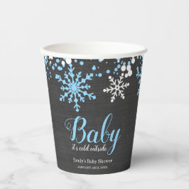 Baby seine kalte Outdoor Schnee Winter Boy Babydus Pappbecher
