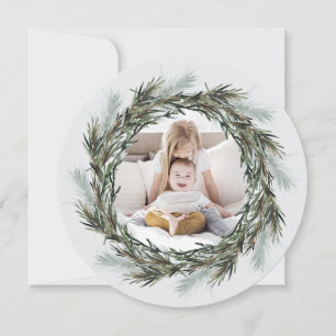 Baby seine Kälte vor Weihnachts-Foto Ankündigung