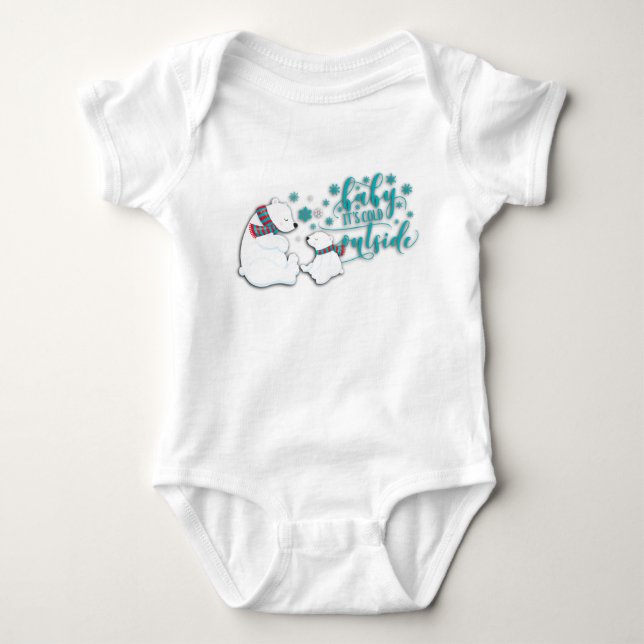 Baby seine kalten Eisbären Baby Strampler (Vorderseite)