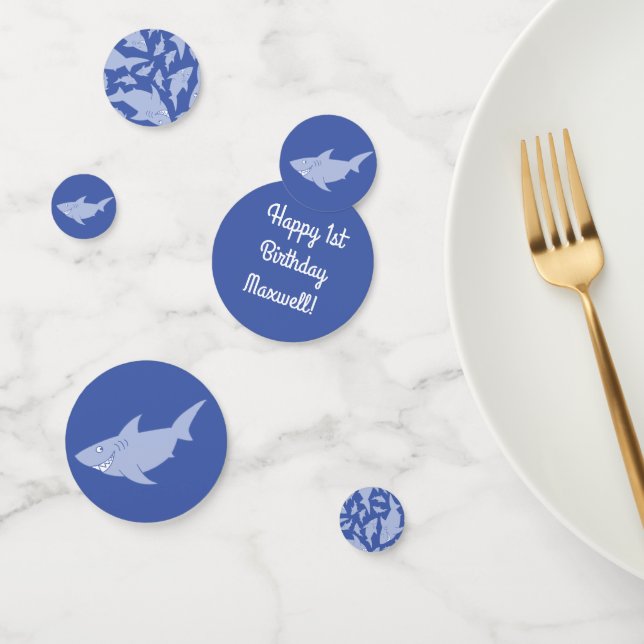 Baby Shark 1er anniversaire Table Décor Confetti (Groupe)