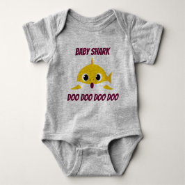 Baby shark baby bodysuit strampler