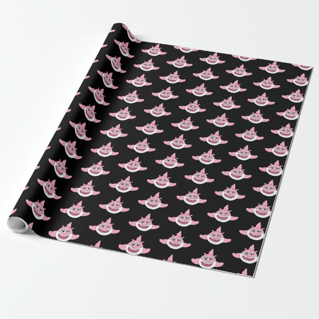 Baby Shark Birthday Geschenkpapier (Ungerollt)