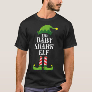 Baby Shark Elf Matching Family Group Christmas Par T-Shirt