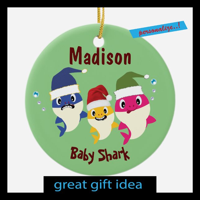 Baby Shark Festivals Phantastisch Keramik Ornament (Von Creator hochgeladen)