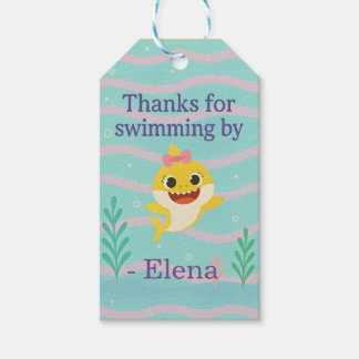 Baby Shark Geschenk Tags Geschenkanhänger
