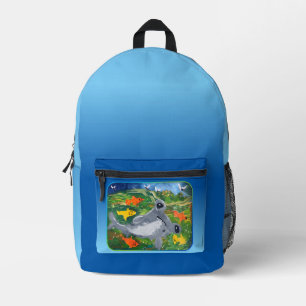 Baby Shark "Kunst von Kindern" Bedruckter Rucksack
