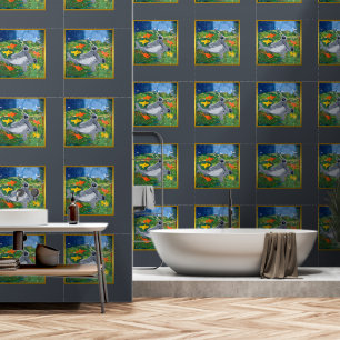 Baby Shark Kunst von Kindern Tapete
