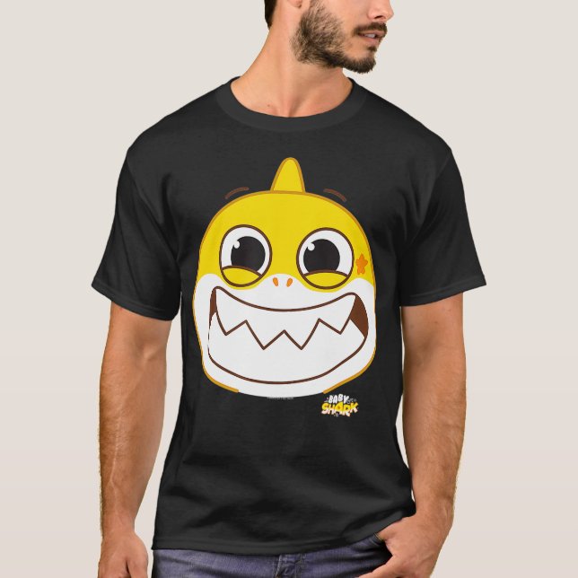 Baby Shark Lächeln T-Shirt (Vorderseite)