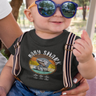 Baby Shark Niedlich Retro Vintag tun, tun. Kleinkind T-shirt