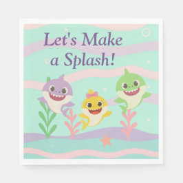 Baby Shark Party Napkins Serviette