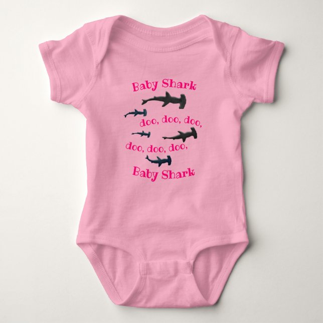 Baby Shark Strampler (Vorderseite)
