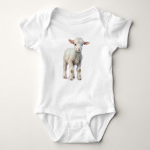 Baby Sheep Lamb Baby Strampler
