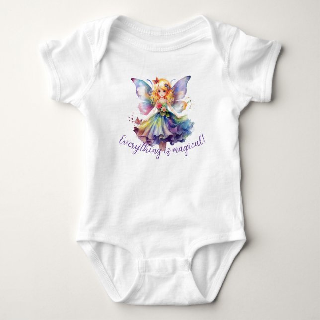 Baby Shirt Alles ist ein magischer Haartrockner (Vorderseite)