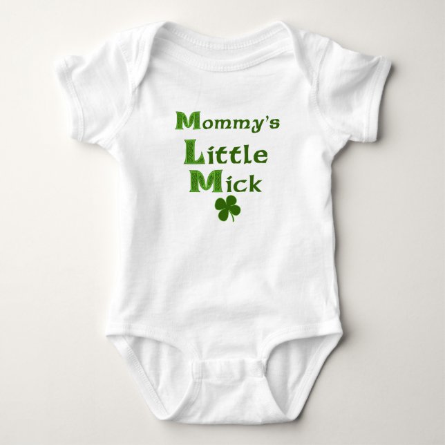 Baby-Shirt des Mick der Mama kleines lustiges Baby Strampler (Vorderseite)