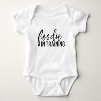 Baby-Shirt - Feinschmecker im Training - niedlich Baby Strampler