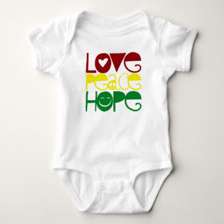 Baby-Shirt, Liebe-Friedenshoffnung Baby Strampler