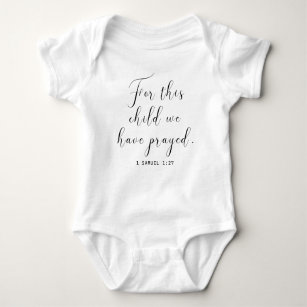 Baby-Shirt mit Bible Verse - Christliches Babygesc Baby Strampler