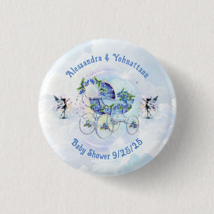 Baby Showbash Blueberry Gnome Button