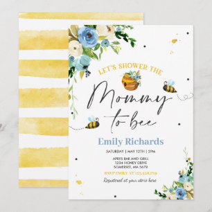 Baby shower Abeille Invitation Florale Maman À Êtr