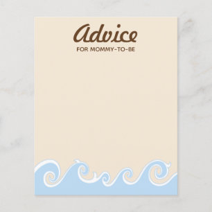 Baby Shower Advice Card "Under the Sea Mobile"
