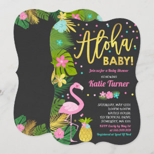 Baby shower Aloha Invitation Baby shower tropical