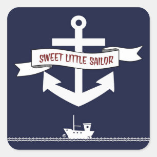 Baby shower Ancre nautique : Stickers