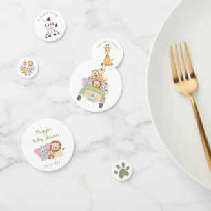 Baby shower Animal Safari Confetti