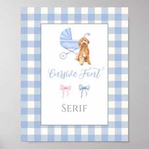 Baby Shower anpassbares Spiel Poster