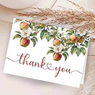 Baby shower Apple - Carte de remerciements plié