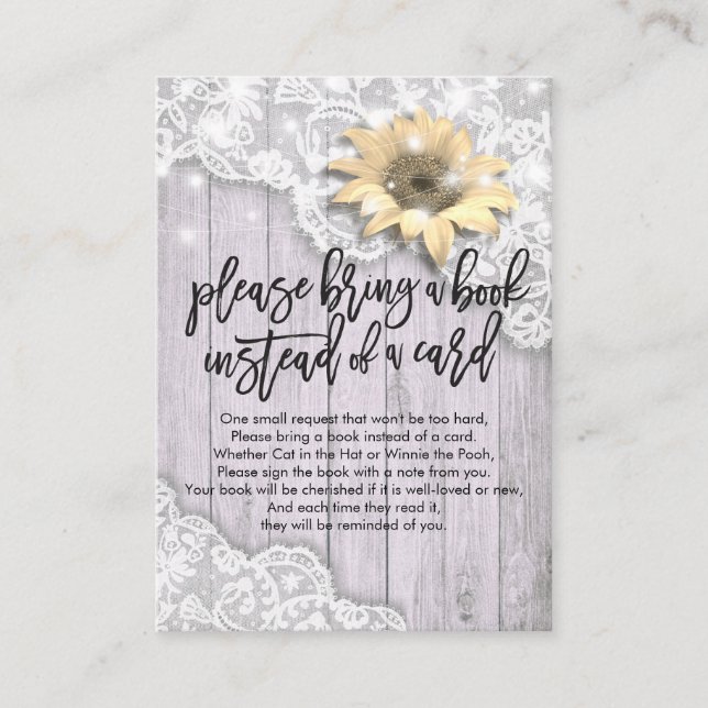 Baby shower Apportez un livre au lieu d'une carte (Devant)
