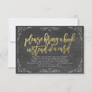 Baby shower Apportez un livre au lieu d'une carte