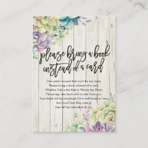 Baby shower Apportez un livre au lieu d'une carte