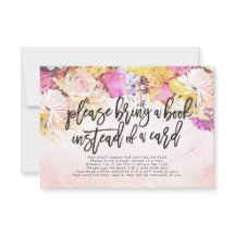 Baby shower Apportez un livre au lieu d'une carte
