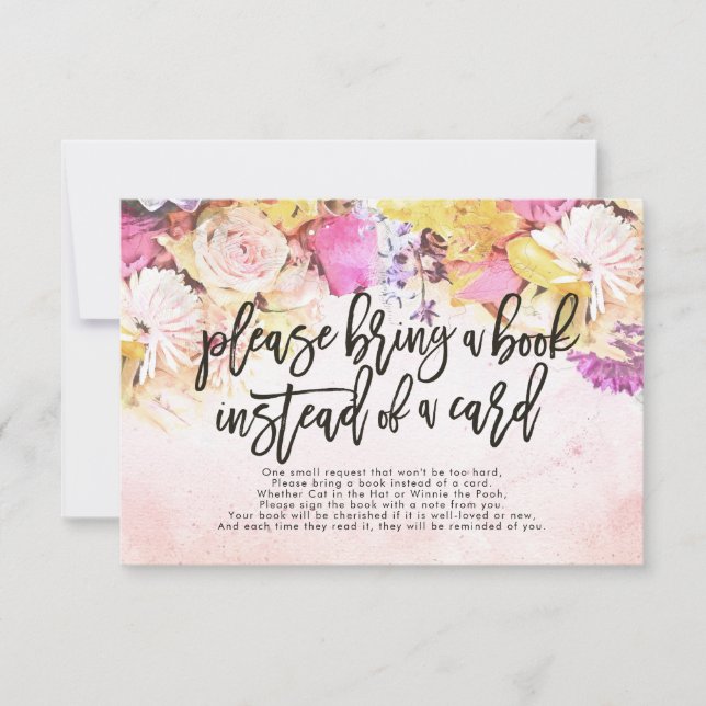 Baby shower Apportez un livre au lieu d'une carte (Devant)