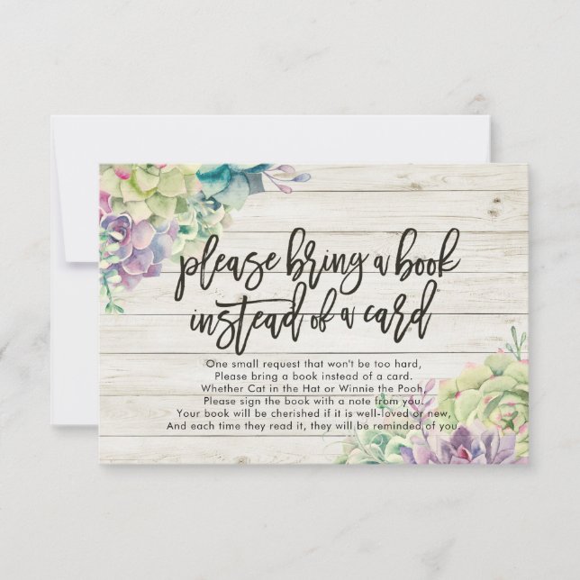 Baby shower Apportez un livre au lieu d'une carte (Devant)