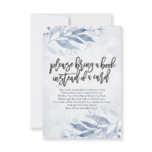 Baby shower Apportez un livre au lieu d'une carte