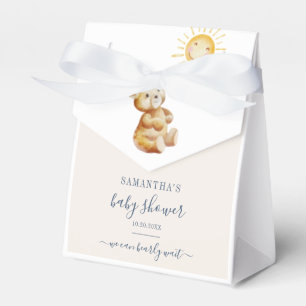 Baby Shower Aquarell Bär Sonnenschein Geschenkschachtel